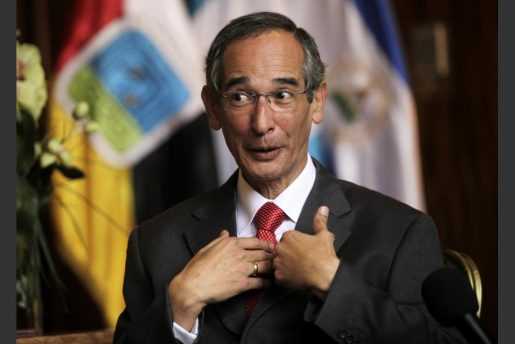 Colom, preso acusado de corrupción en Guatemala