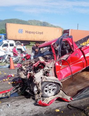 Tres muertos y siete heridos hoy accidente en Bonao