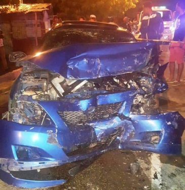 Cinco fiscales resultaron heridas en accidente de tránsito