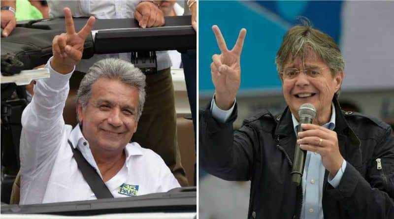 Lenín Moreno y Guillermo Lasso se enfrentarán en segunda vuelta en Ecuador