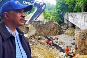 Director del INDRHI, Olgo Fernández dice canal Monsieur Bogaert será terminado en 15 días