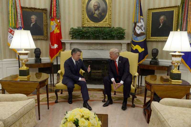 Trump y Santos discutieron sobre crisis en Venezuela
