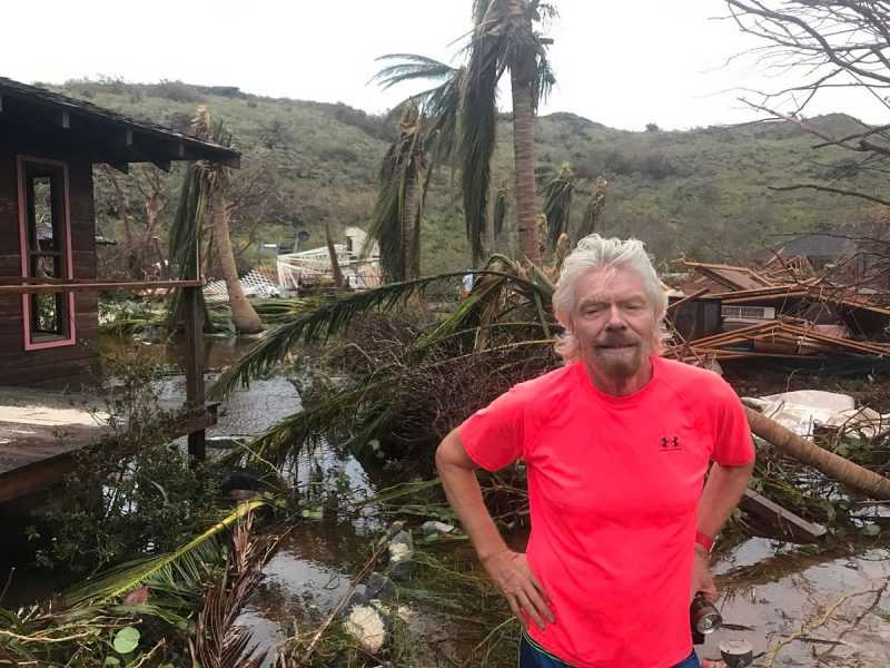 Irma destruyó casa del multimillonario británico, Richard Branson