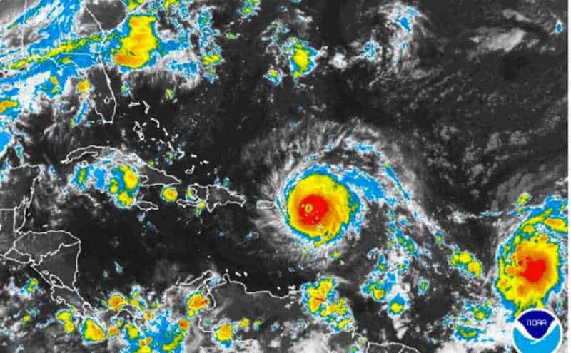 Huracán Irma provocará aguaceros moderados a fuertes