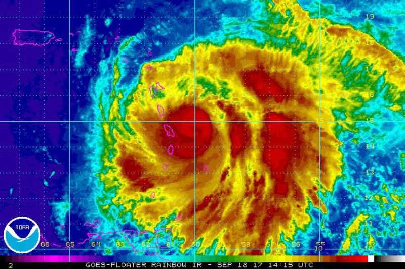 María se fortalece como un poderoso huracán categoría 3