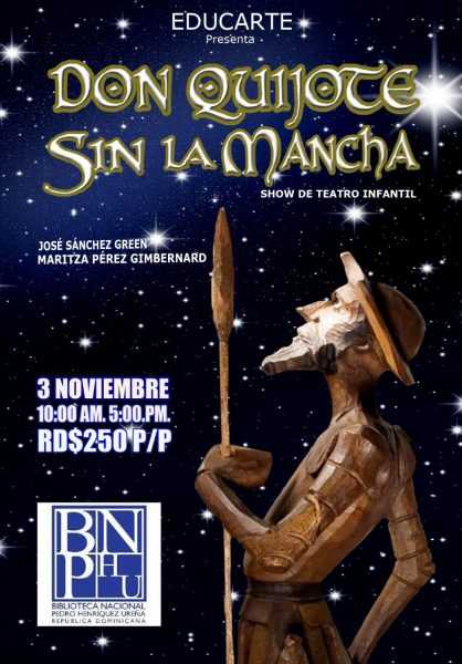 Presentarán Don Quijote sin la Mancha en auditorio Biblioteca Nacional