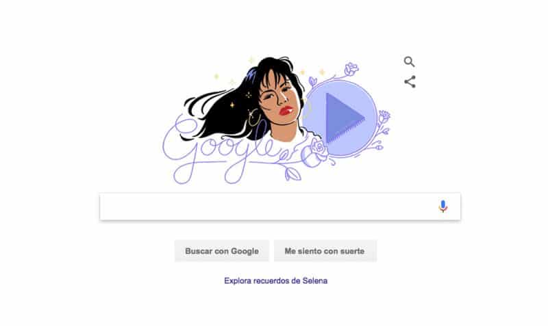 Google recuerda a Selena Quintanilla con un doodle
