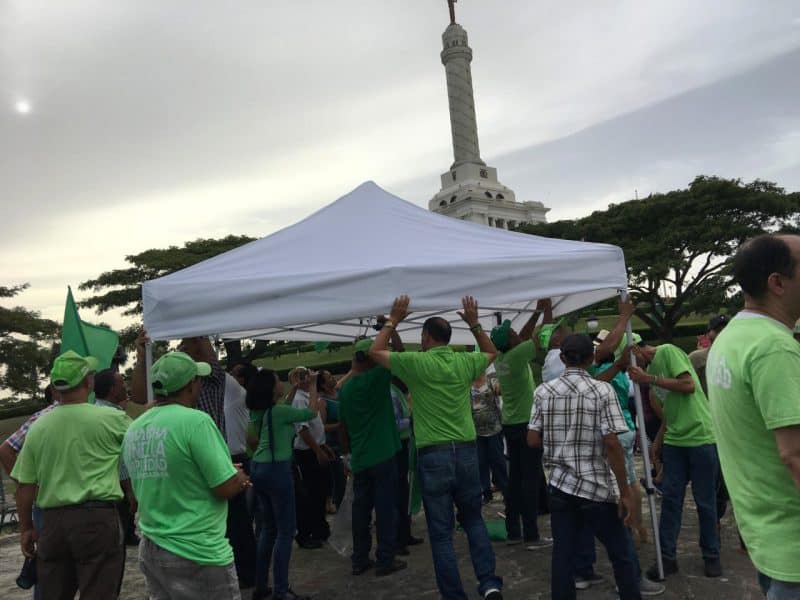 Marcha Verde reinstala campamento en área monumental