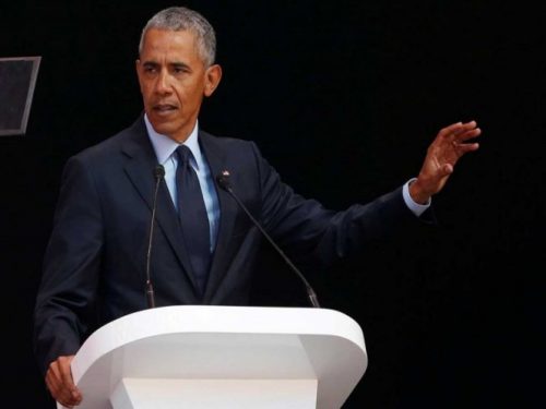 Obama rinde homenaje a Nelson Mandela