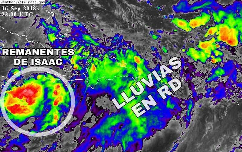 Continuarán las lluvias por remanentes de Isaac