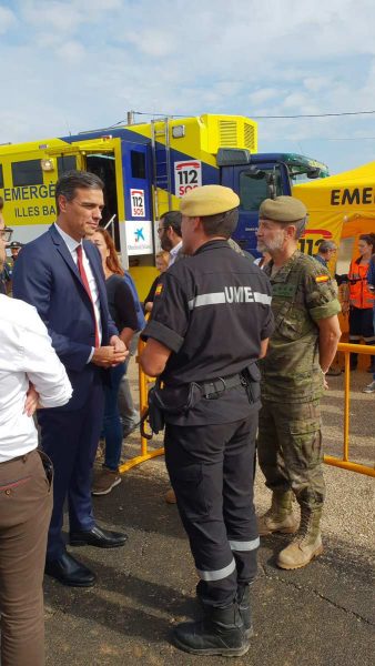 Pedro Sánchez visita Mallorca por tragedia riada
