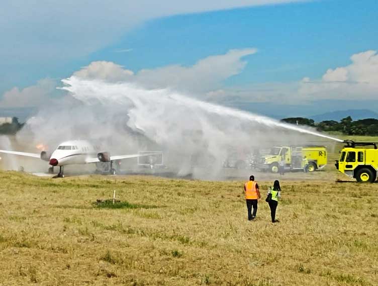 Aeropuerto Cibao realiza simulacro de accidente aéreo
