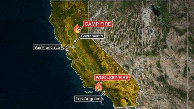 Sube a 66 cifra de muertos por incendios en California