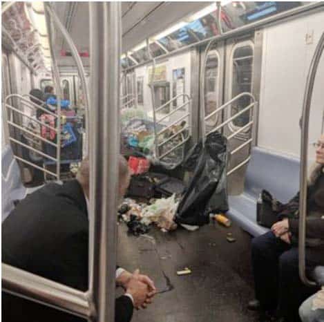 basura metro de nueva york