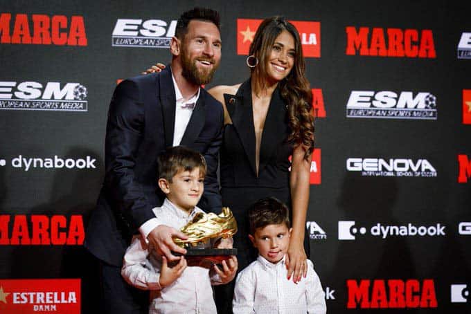 Messi recibe sexta bota de oro