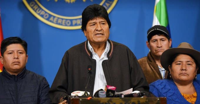 México ofrece asilo político a Evo Morales