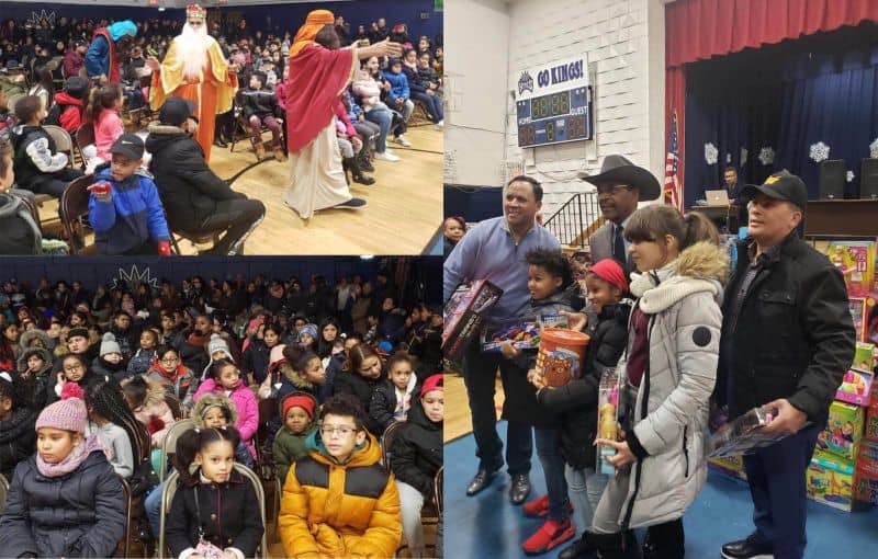 Díaz celebra día de Reyes entregando juguetes a niños del Bronx