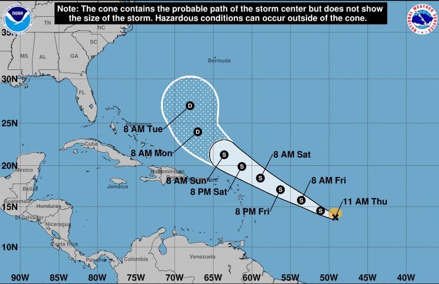 tormenta tropical Josephine