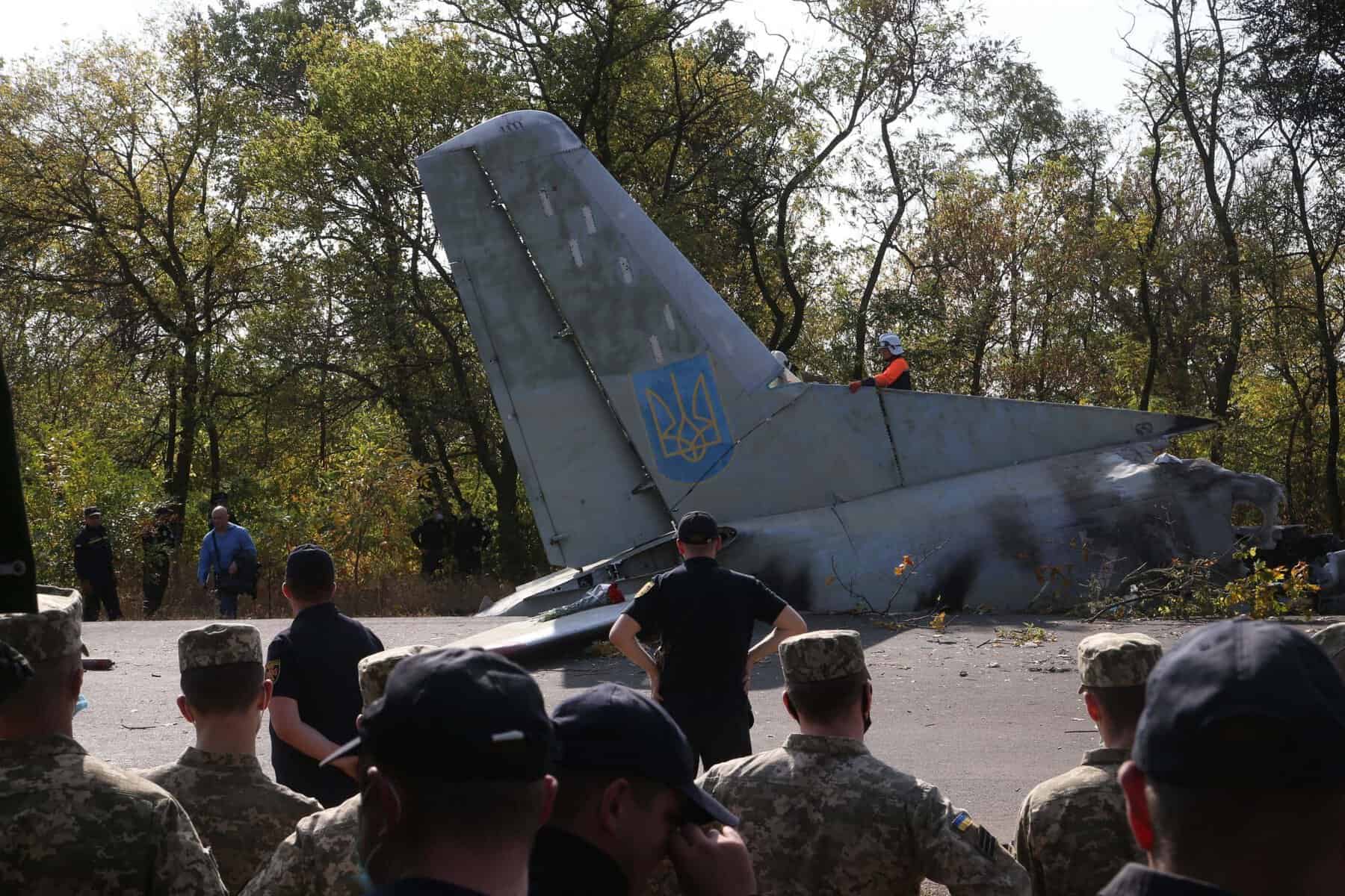 UCRANIA-KHARKIV-AVION MILITAR-ACCIDENTE