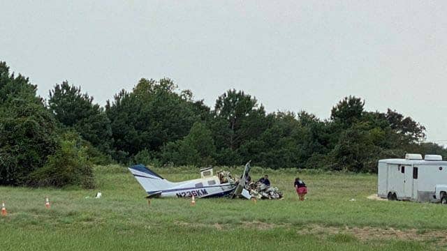 accidente de avioneta hilltop lakes texas