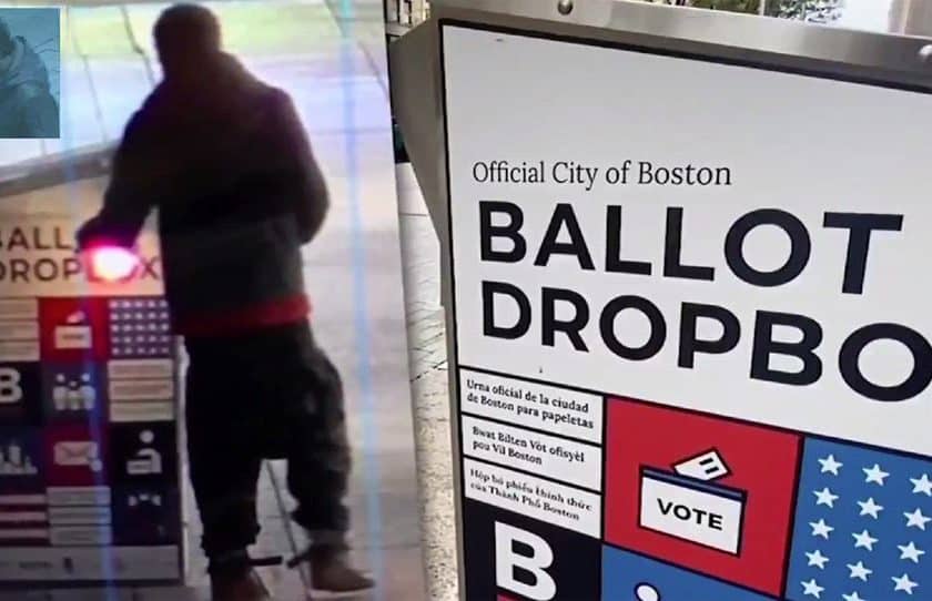 Urnas con votos por correo quemadas en calles de Boston 