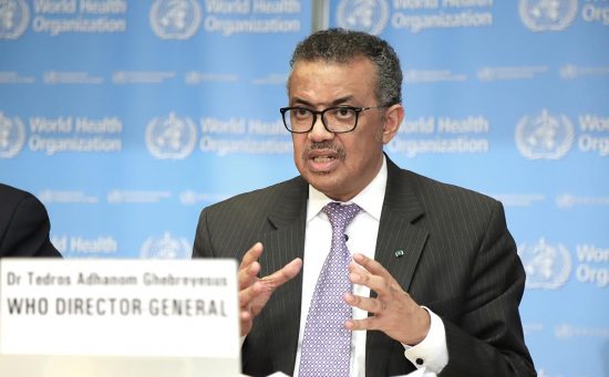  director general de la Organización Mundial de la Salud (OMS), Tedros Adhanom Ghebreyesus