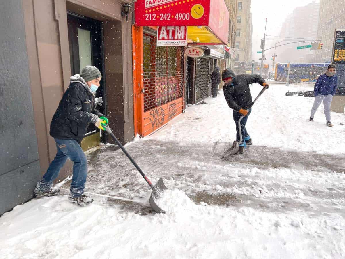 nieve nueva york