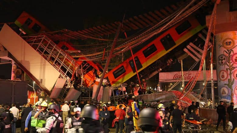 8 personas y 2 empresas imputadas colapso tramo metro México