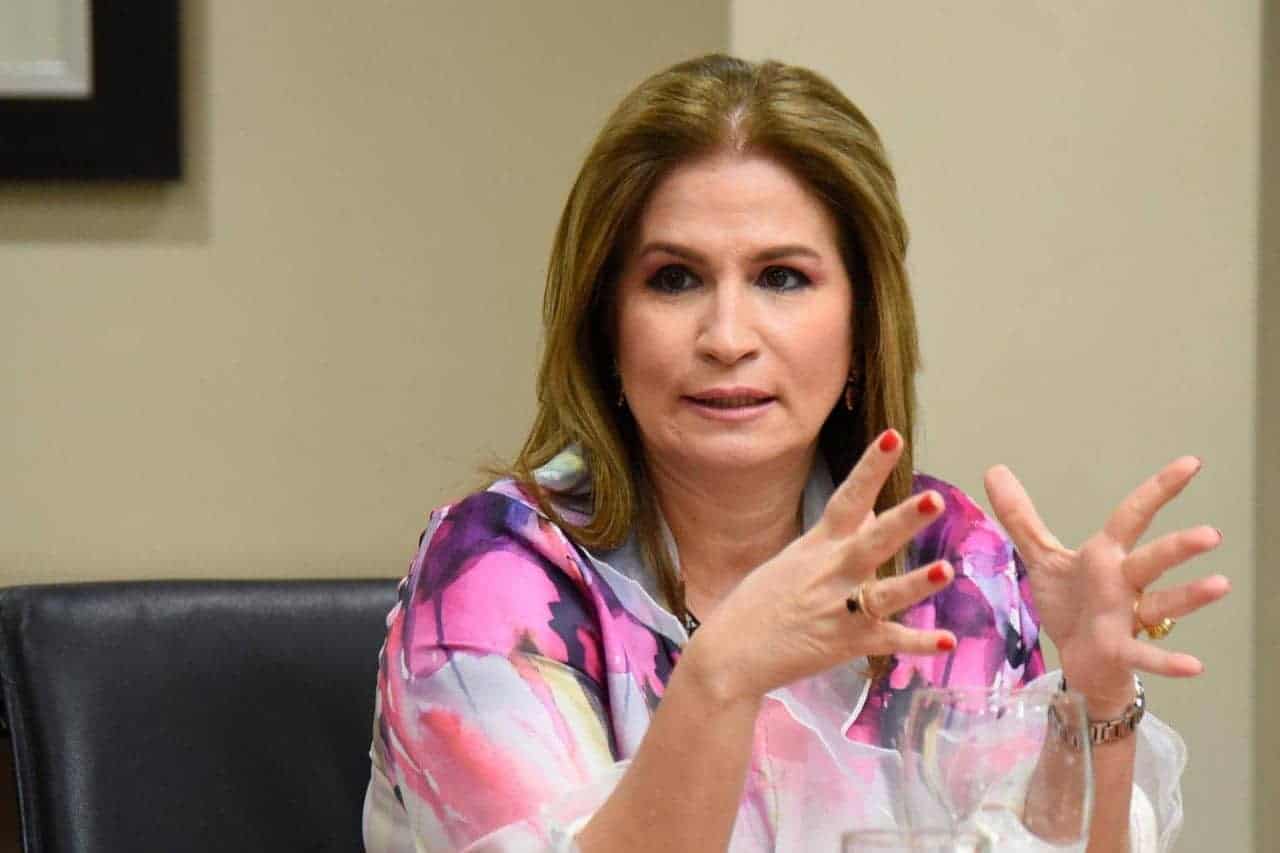 La vicepresidenta Ejecutiva de la Asociación de Industrias de la República Dominicana (AIRD) Circe Almánzar,