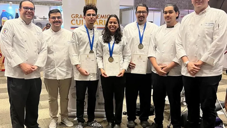 Estudiantes gastronomía PUCMM ganan oro premio culinario