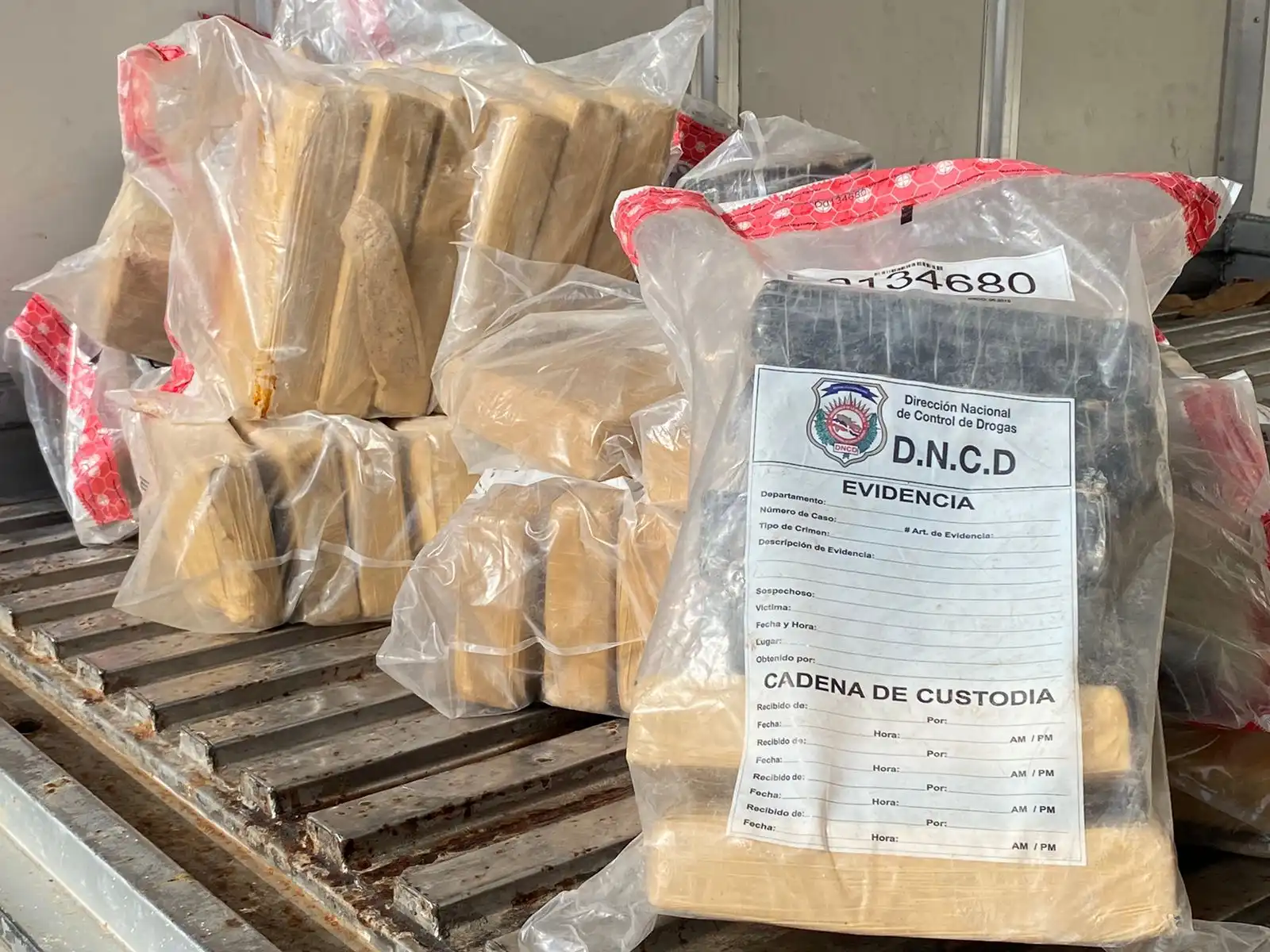 95 paquetes de cocaína en Barahona
