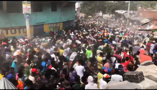 protesta de haitianos