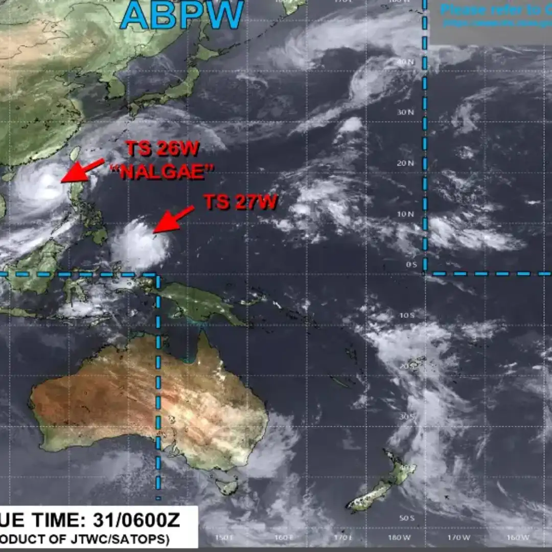 China emite alerta amarilla por tifón Nalgae