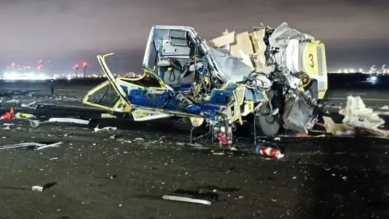 Mueren 2 bomberos aeropuerto Perú tras colisión de avión