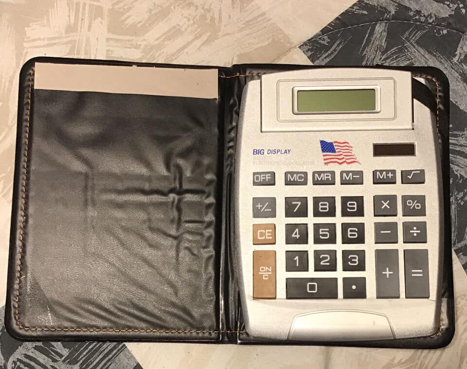 calculadora en pantalla