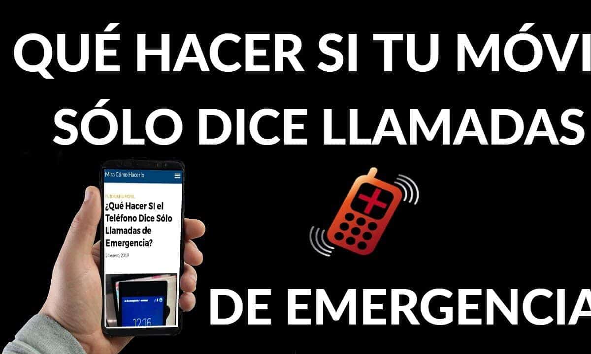 celular con llamadas de emergencia