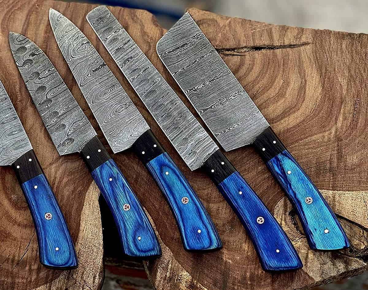 cuchillo de chef en accion