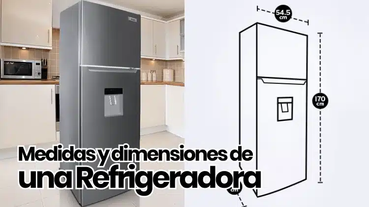 dimensiones del refrigerador