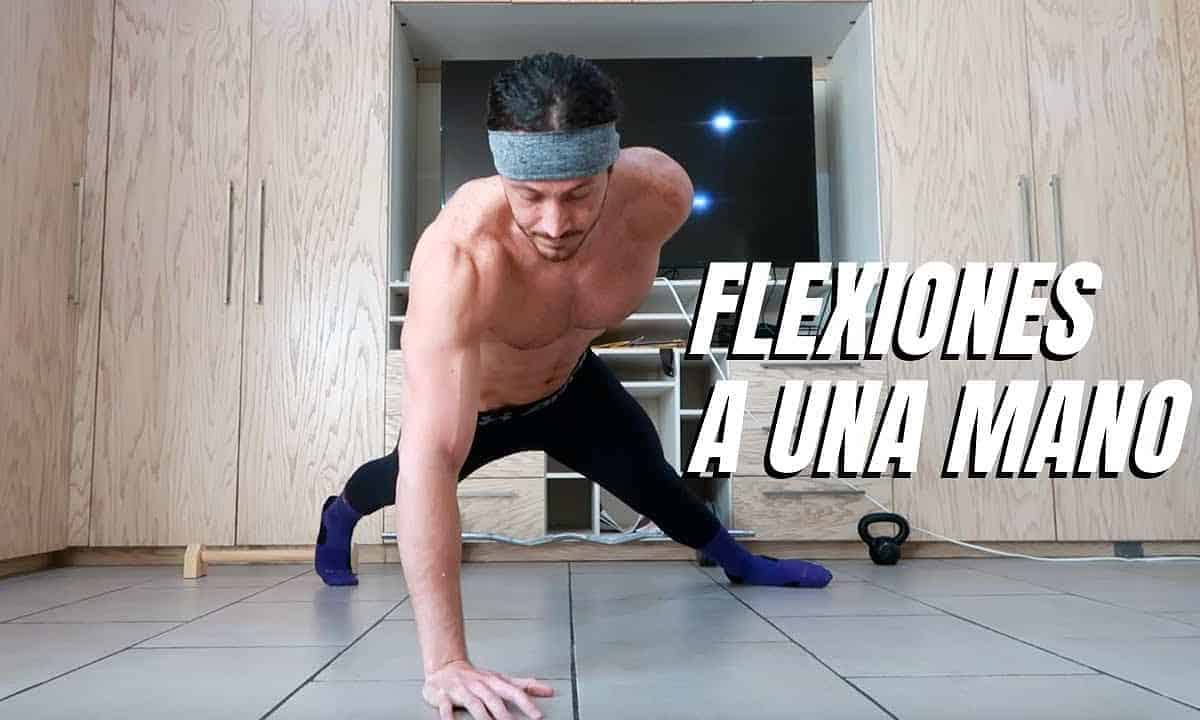 ejercicio de flexion con una mano