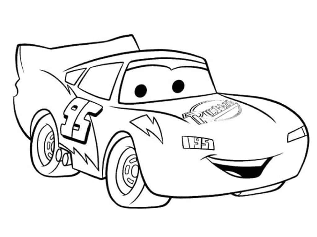 rayo mcqueen para colorear