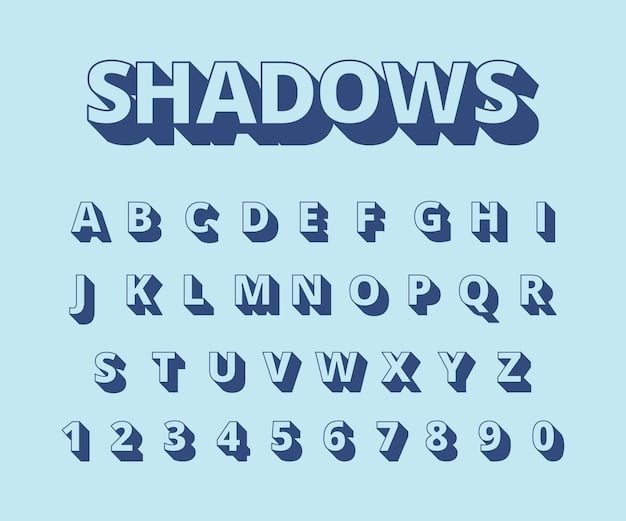 sombras en letras