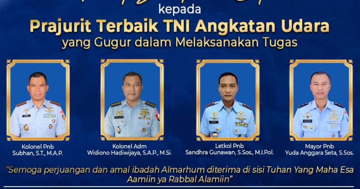 Mueren 4 personas al estrellarse dos aviones de Fuerza Aérea indonesia