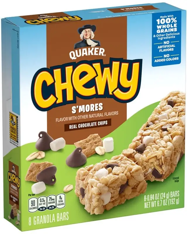 Quaker retira barras de granola y cereales de granola