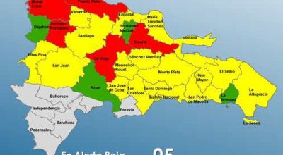 Alerta roja en cinco provincias