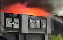 Incendio en discoteca Lovera VIP de Santiago deja un fallecido