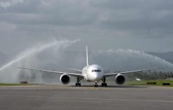 Air Europa inaugura nueva ruta Santiago- Madrid