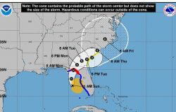 Tormenta tropical Debby: Actualización y pronóstico del Centro Nacional de Huracanes