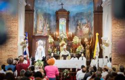 Raquel Peña asiste a celebraciones en el Santo Cerro por el Día de las Mercedes