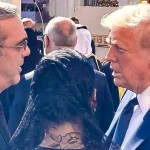Abinader conversa con Donald Trump durante funeral del papa Francisco