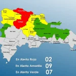 COE: Alerta roja en Santiago y Puerto Plata por fuertes lluvias